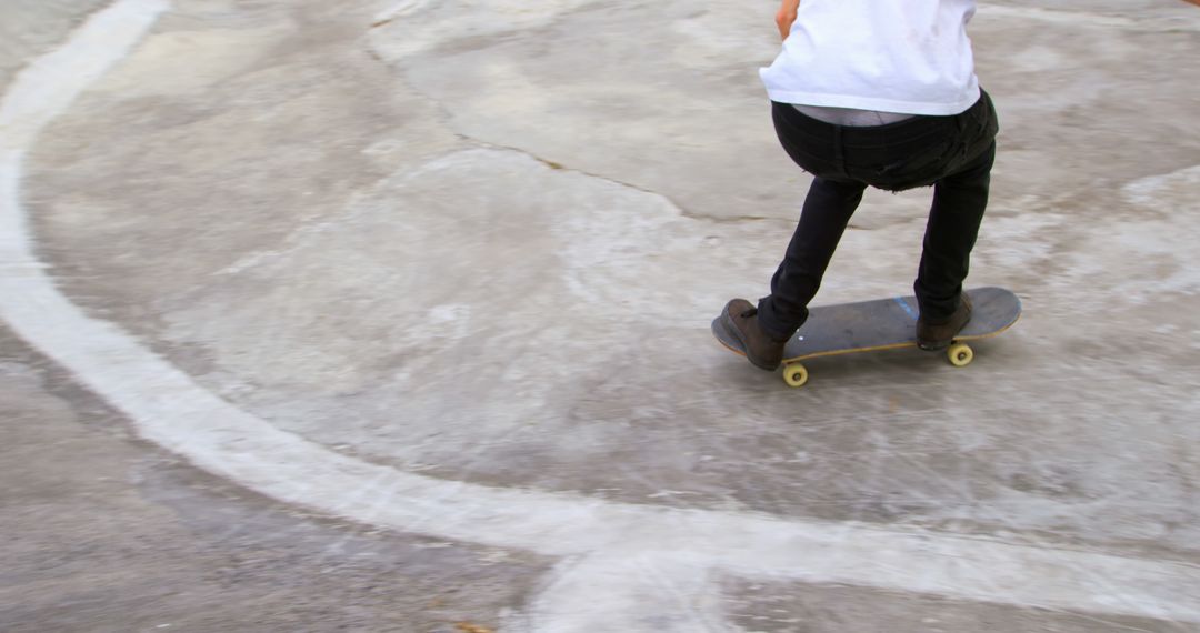 Close-up of Person Skateboarding in Outdoor Skatepark - Free Images, Stock Photos and Pictures on Pikwizard.com