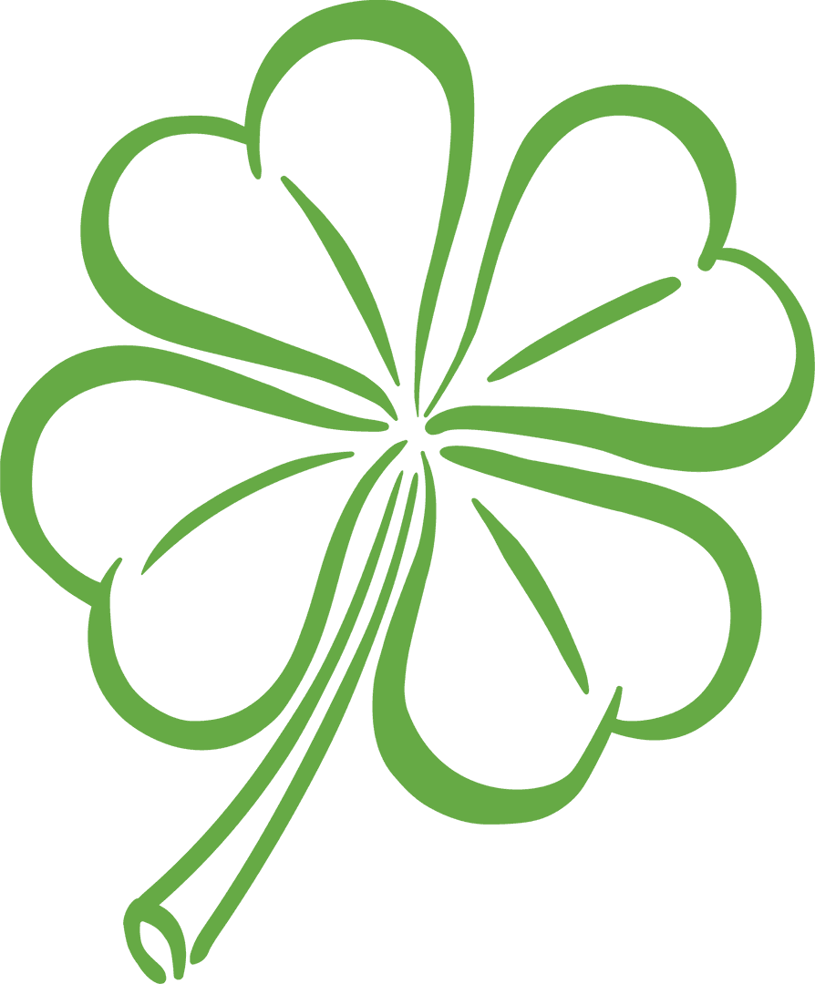 digital clover leaf illustration on transparent background - Download Free Stock Images Pikwizard.com