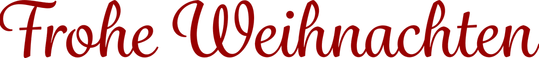 Transparent Frohe Weihnachten Text in Festive Red Font
