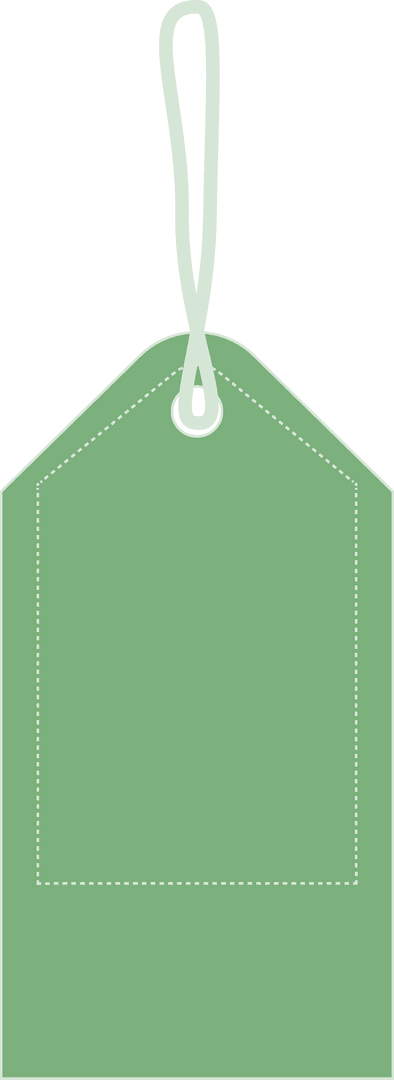Blank Label Tag with Loop Design on Transparent Background - Download Free Stock Images Pikwizard.com