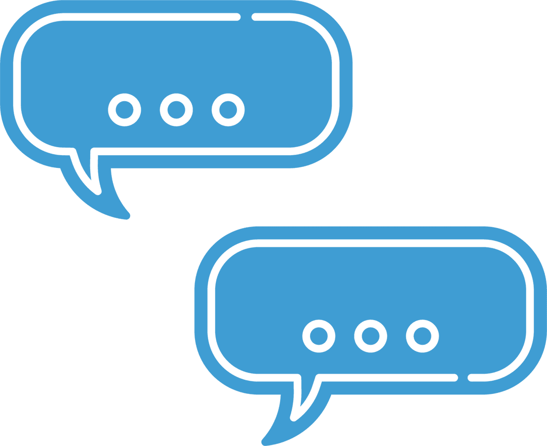 Blue Speech Bubbles Transparent Illustration