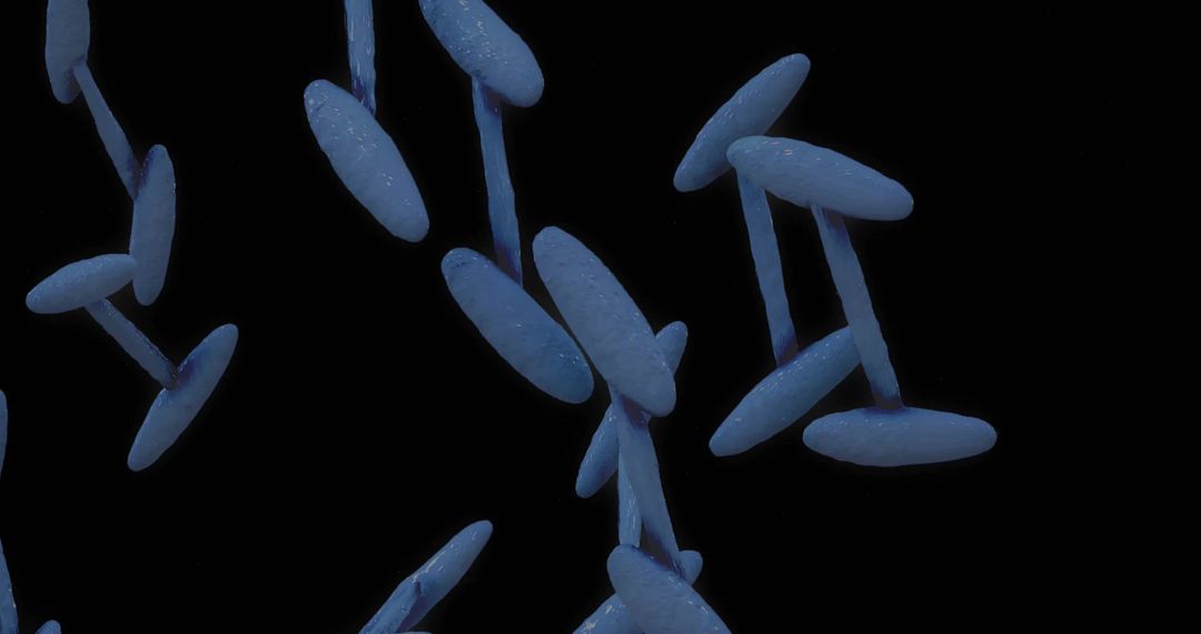 Futuristic DNA Strand with Data Processing Iconography