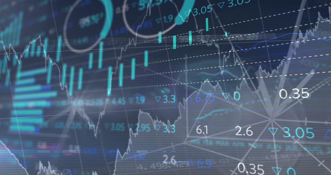 Digital Financial Chart Analysis Background