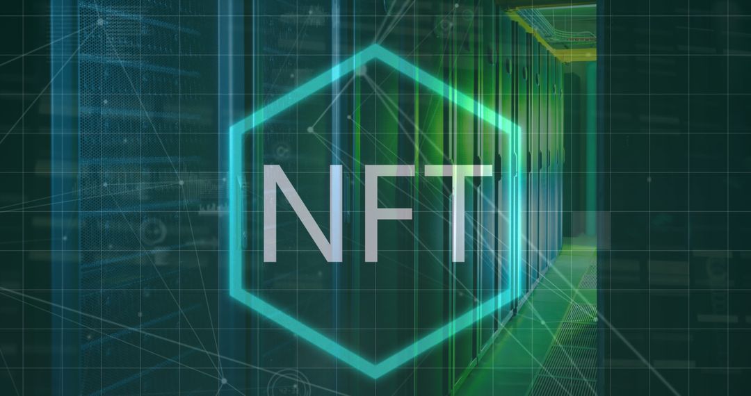 NFT Digital Innovation Concept in Server Technology