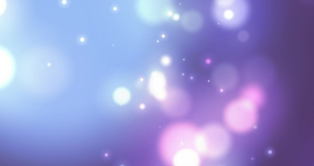 Mystical Bokeh Light Spots on Purple Background