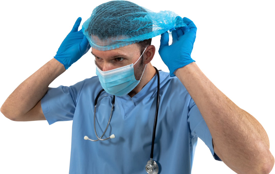 Transparent Image of Healthcare Worker Wearing Surgical Gloves and Mask - Download Free Stock Images Pikwizard.com