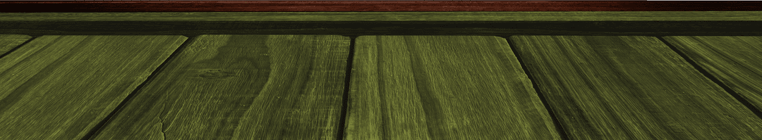 Transparent Green Wood Panels with Rustic Top Border