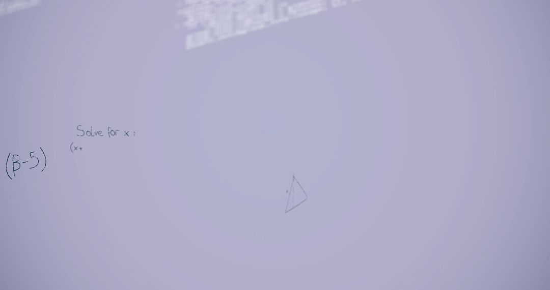 Mathematical Equations on White Background with Data Overlay