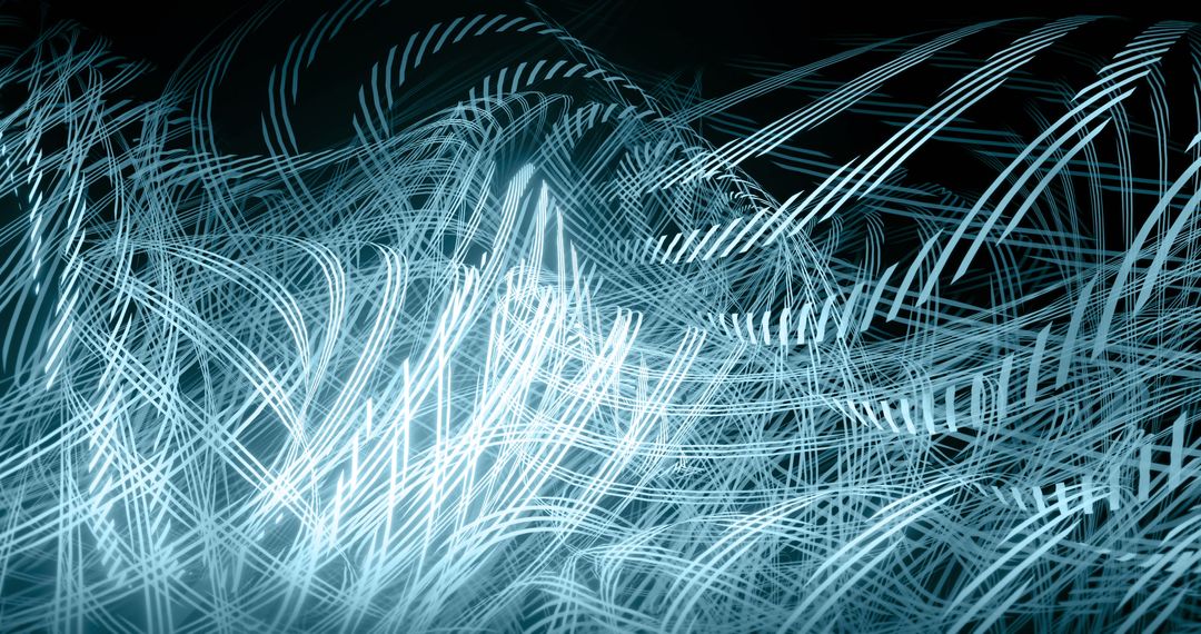 Dynamic Light Patterns on Dark Background