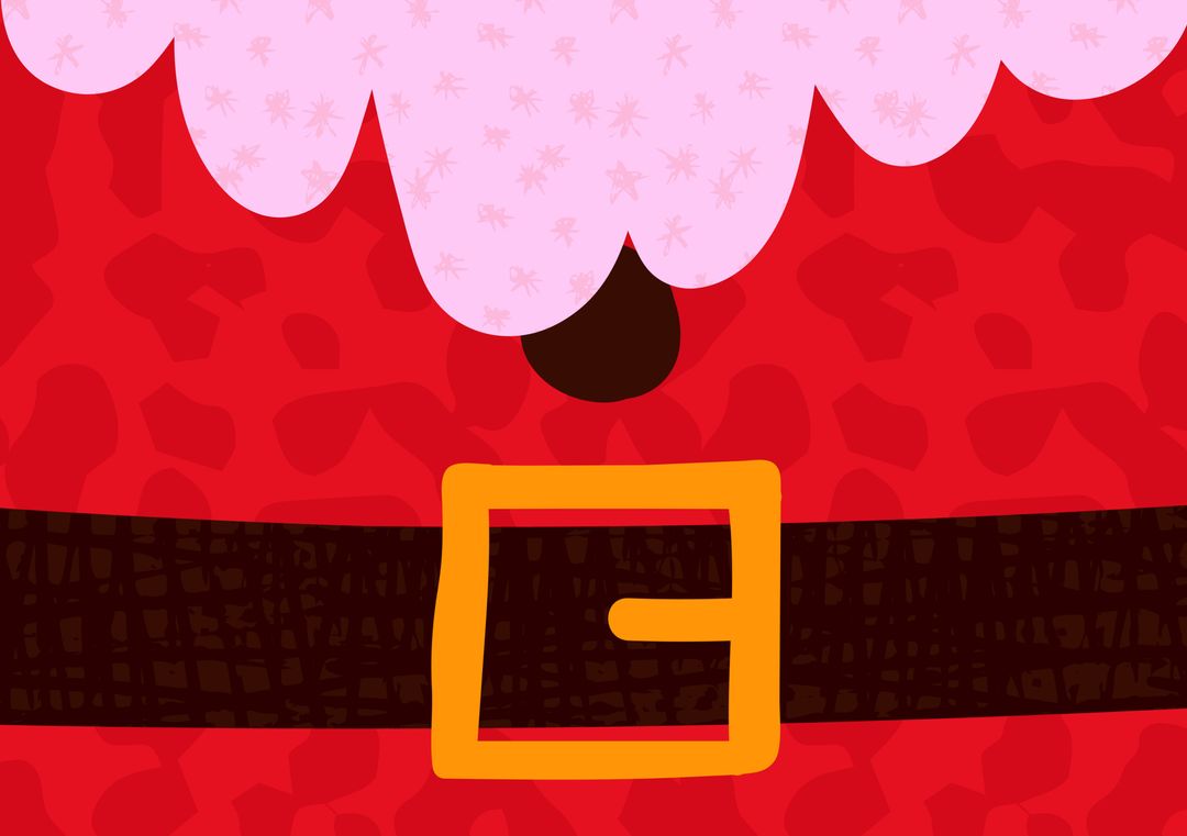 Whimsical Santa Belt Design with Festive Cheer