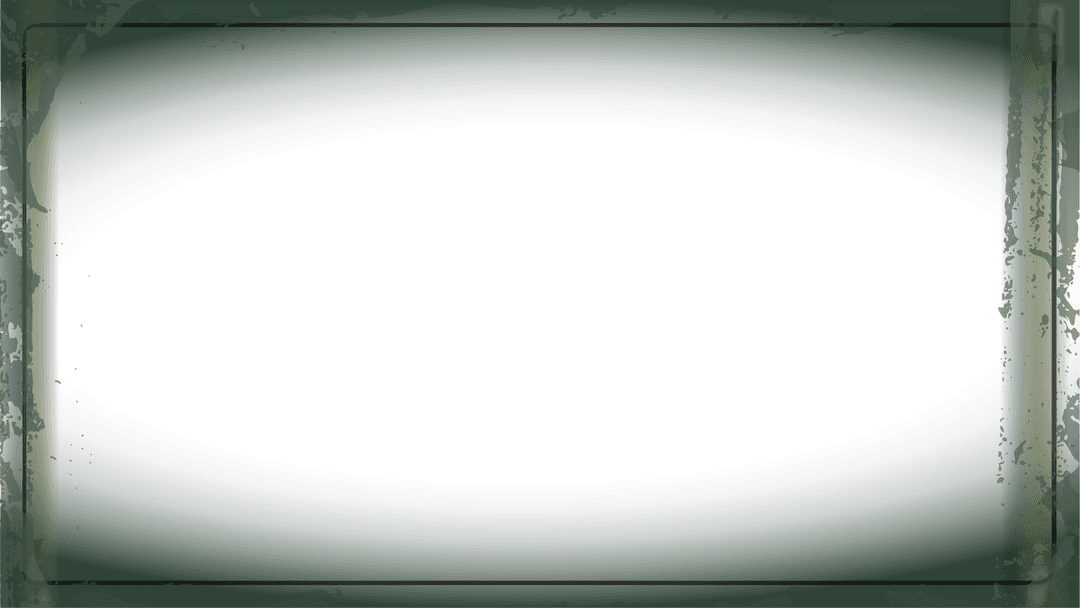 Vintage Grunge-Style Frame with Oval Center on Transparent Background