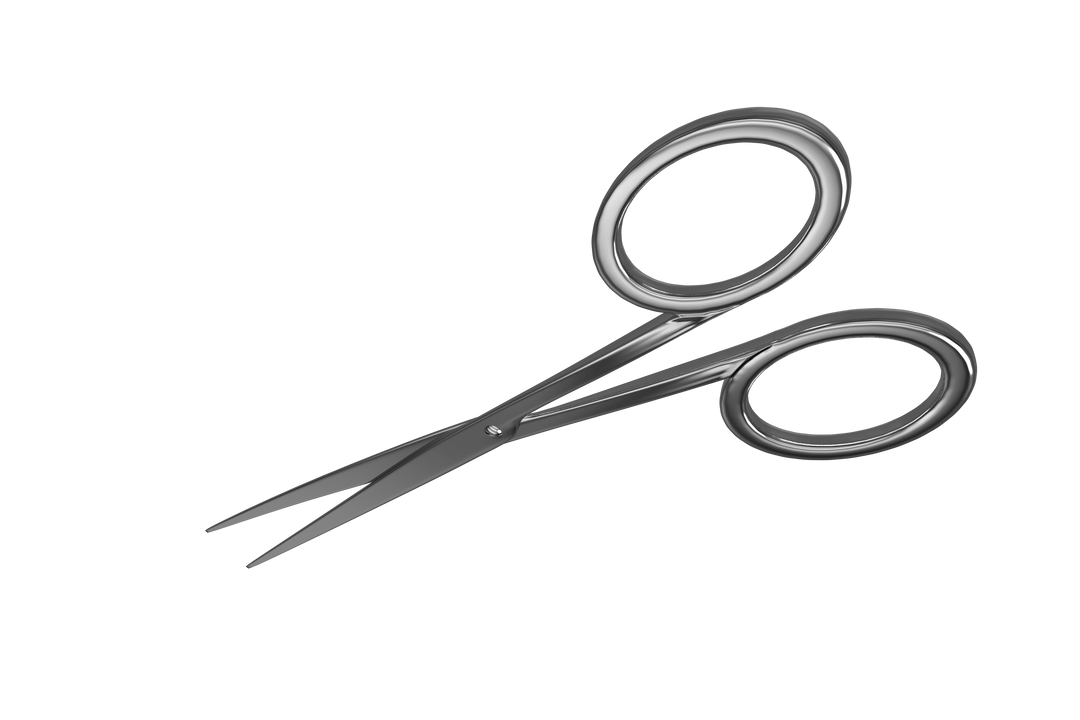 Silver Scissors on Transparent Background for Creativity and Work Projects - Download Free Stock Images Pikwizard.com