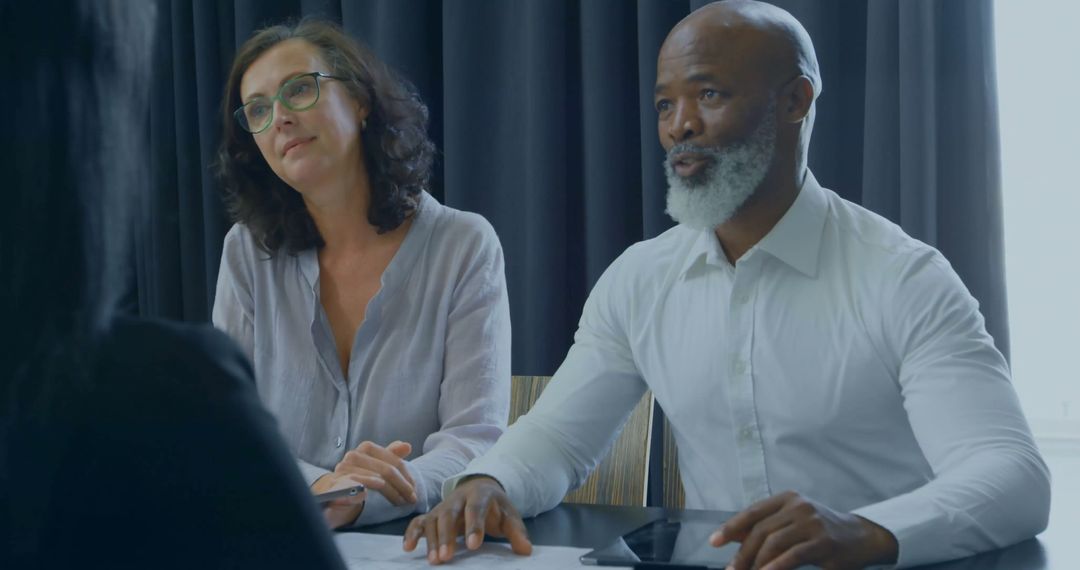 Diverse Team Discussing Financial Strategies in Office Meeting