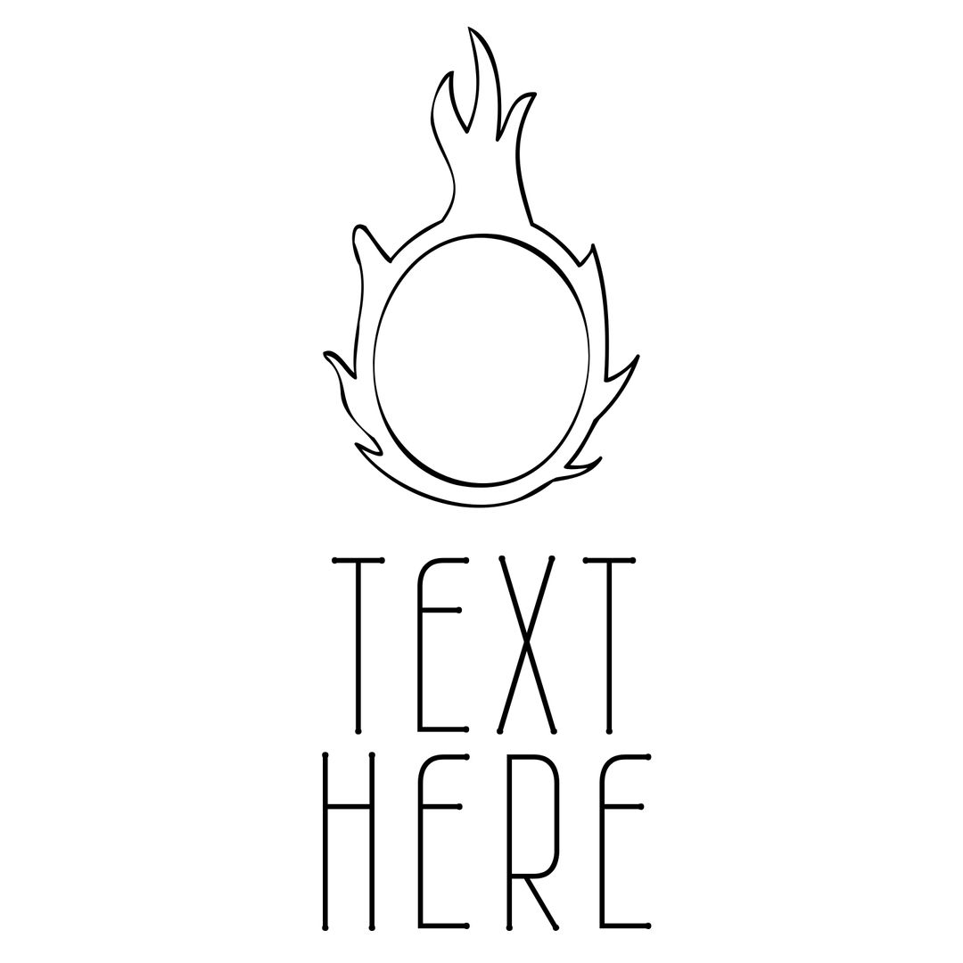 Fiery Ring Template for Hot Deals and Promotions