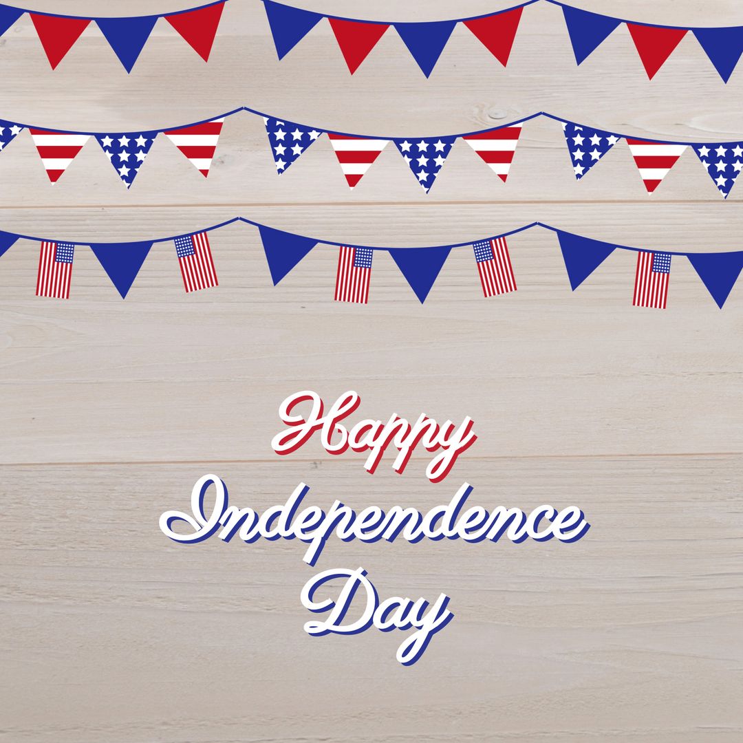 USA Independence Day Celebration Banners and Text Art