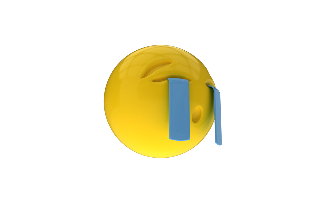 Three Dimensional Tearful Emoji Transparent Background - Download Free Stock Images Pikwizard.com