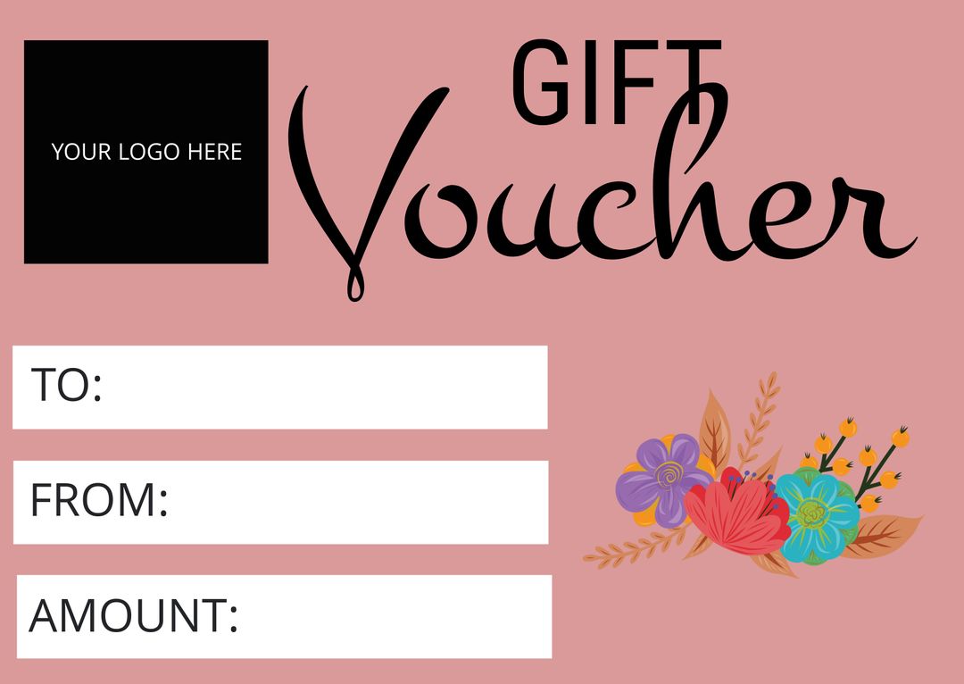 Elegant Gift Voucher with Floral Accents