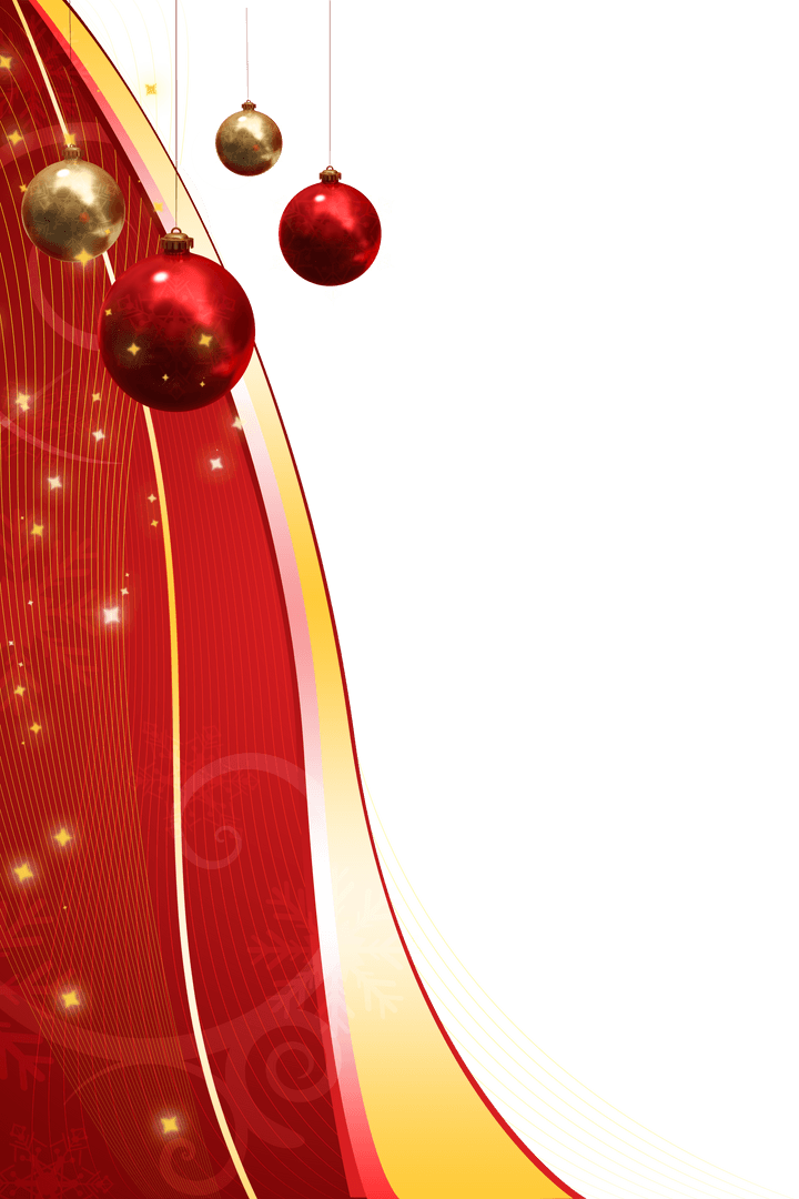 Transparent Christmas Decorations with Festive Ornaments