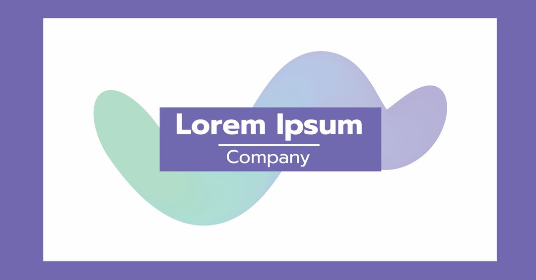 Minimalist Company Graphic with Modern Fluid Shapes