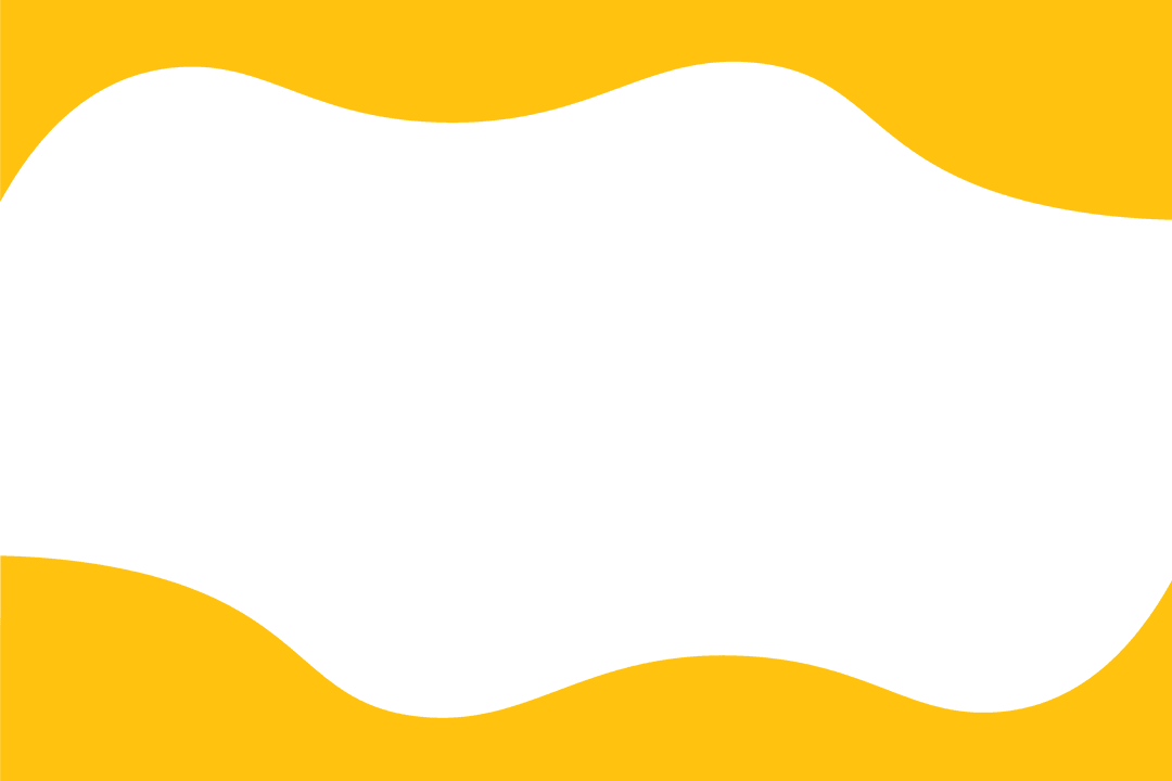 Transparent Yellow Wavy Abstract Frame Vector Isolated