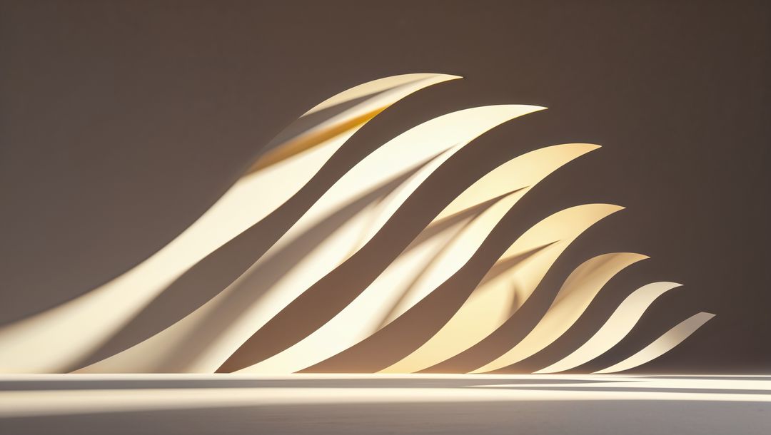 Curved Wave Arches Casting Choreographed Shadows