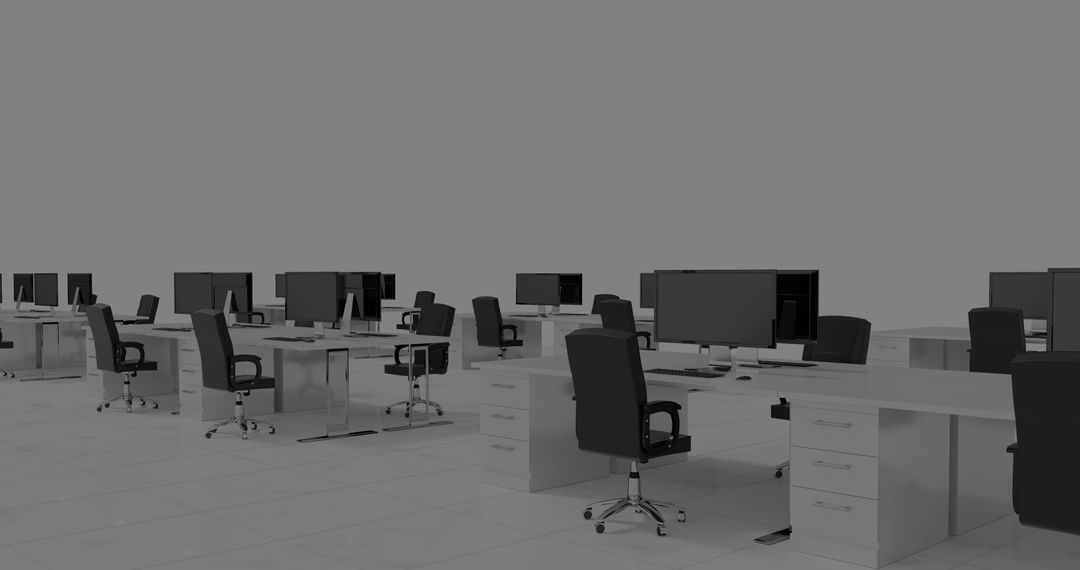modern empty office workspace with computers - Free Images, Stock Photos and Pictures on Pikwizard.com