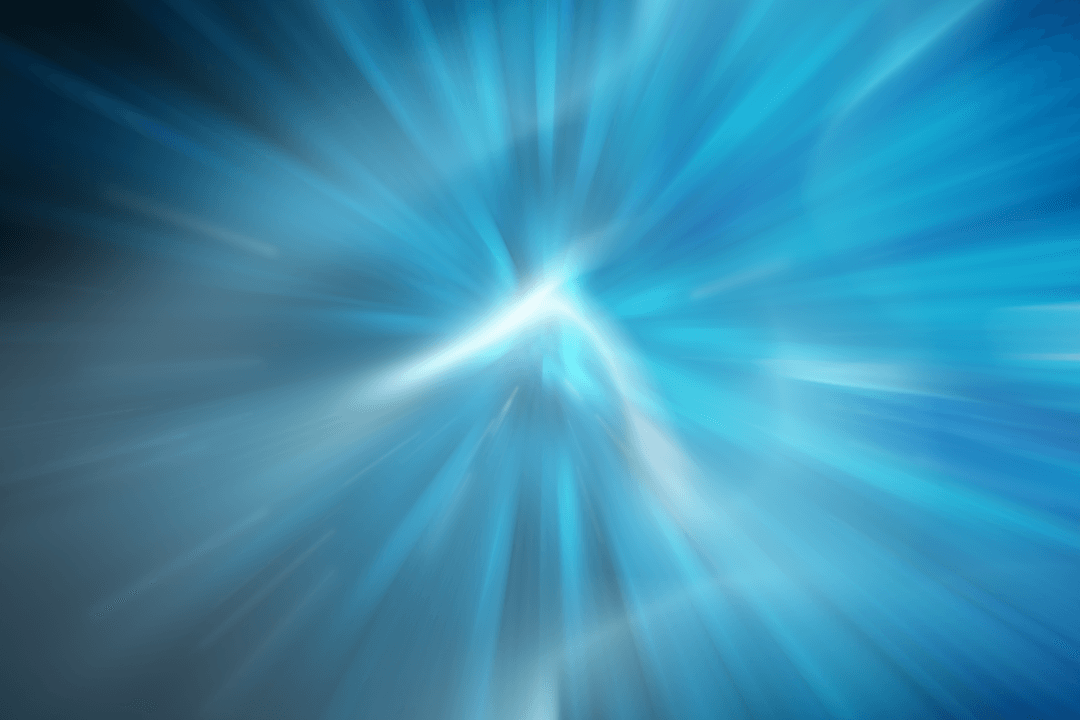 Dynamic Blue Speed Burst on Transparent Backdrop