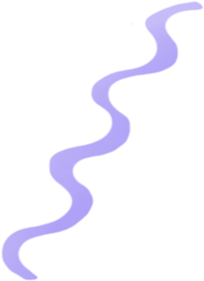 Organic Purple Spiral Design on Transparent Background