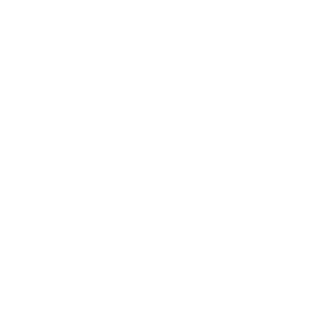 White Silhouette of Party Balloon on Transparent Background