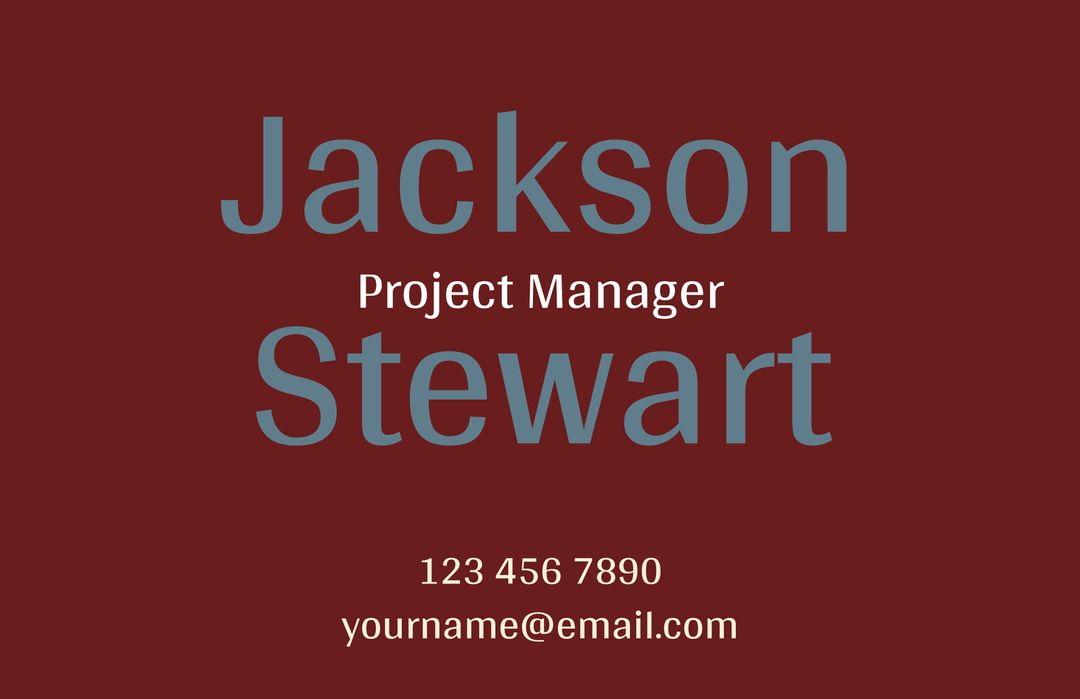 Minimalist Business Card Design with Professional Details - Download Free Stock Templates Pikwizard.com