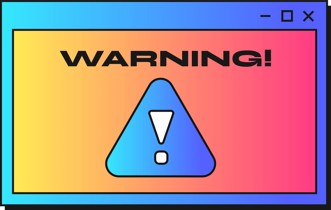 Caution Symbol in Transparent Alert Window for Technical UI Warning - Download Free Stock Images Pikwizard.com