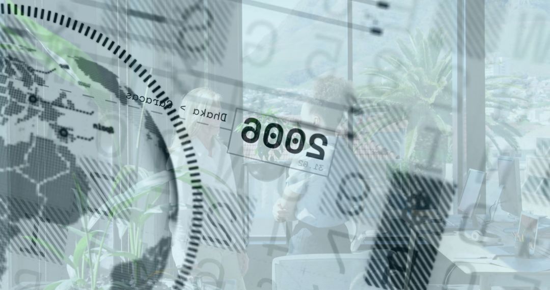 Digital Innovation and Teamwork in Modern Office Environment