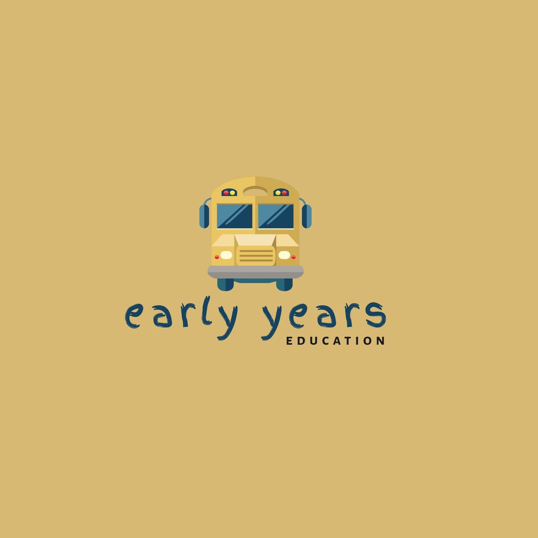 Cheerful Yellow School Bus Representing Early Education