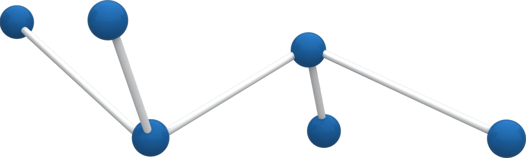 Dynamic Molecules Chemistry Model on Transparent Background
