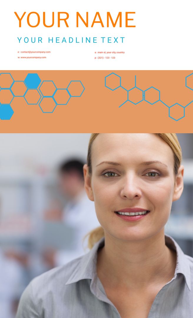 Professional Woman Smiling for Healthcare and Consultancy Branding