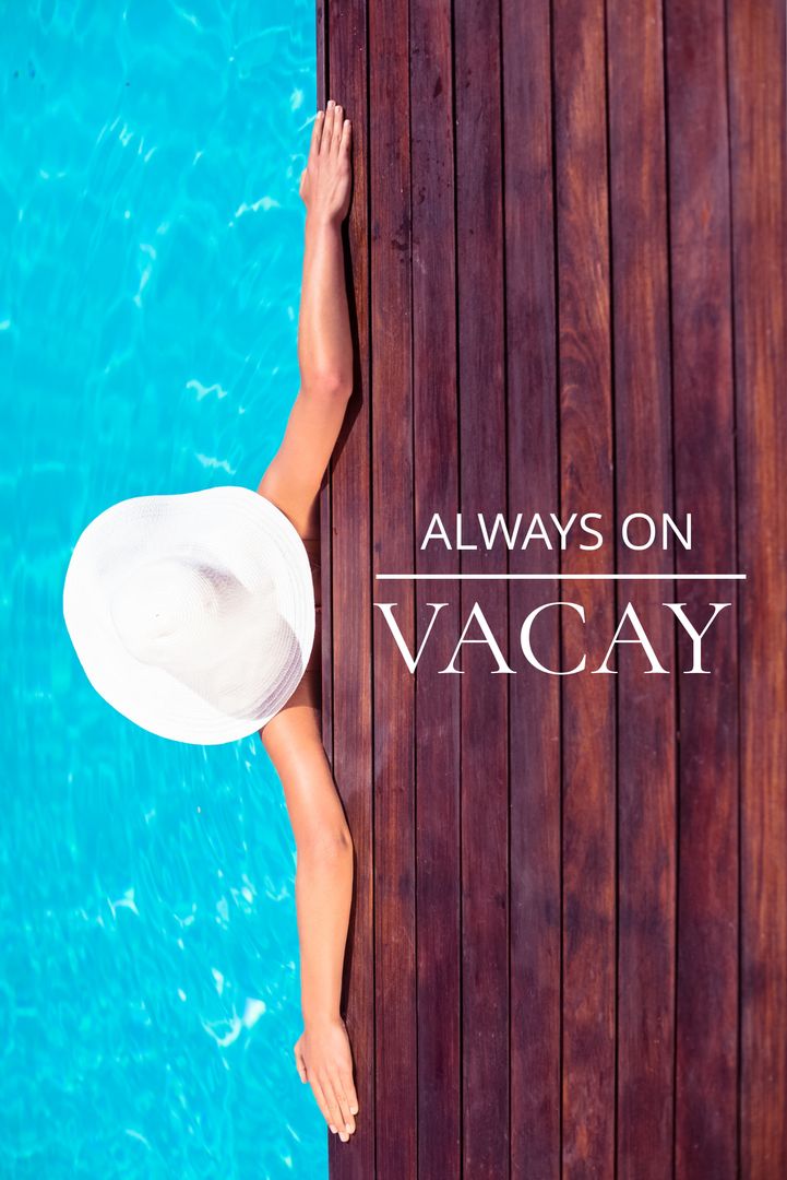 Relaxing by Pool with Sun Hat: Ultimate Luxury Vacay Vibes