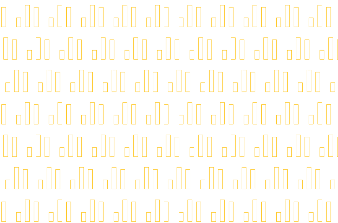 Seamless Yellow Bars Pattern on Transparent Background