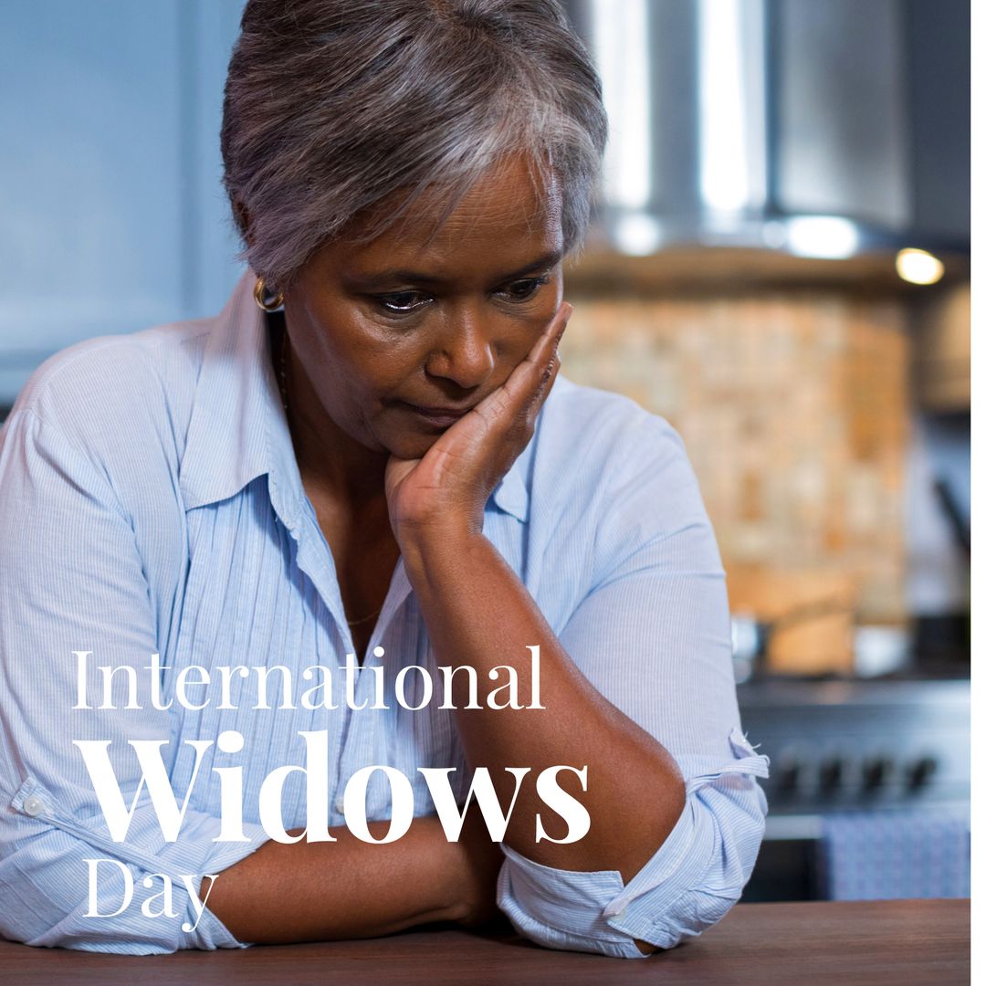 Thoughtful Senior Woman Reflects on International Widows Day