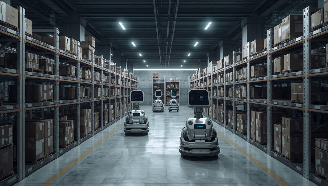 Guiding Autonomous Warehouse Robots Navigating Stocked Aisles with Display Screens