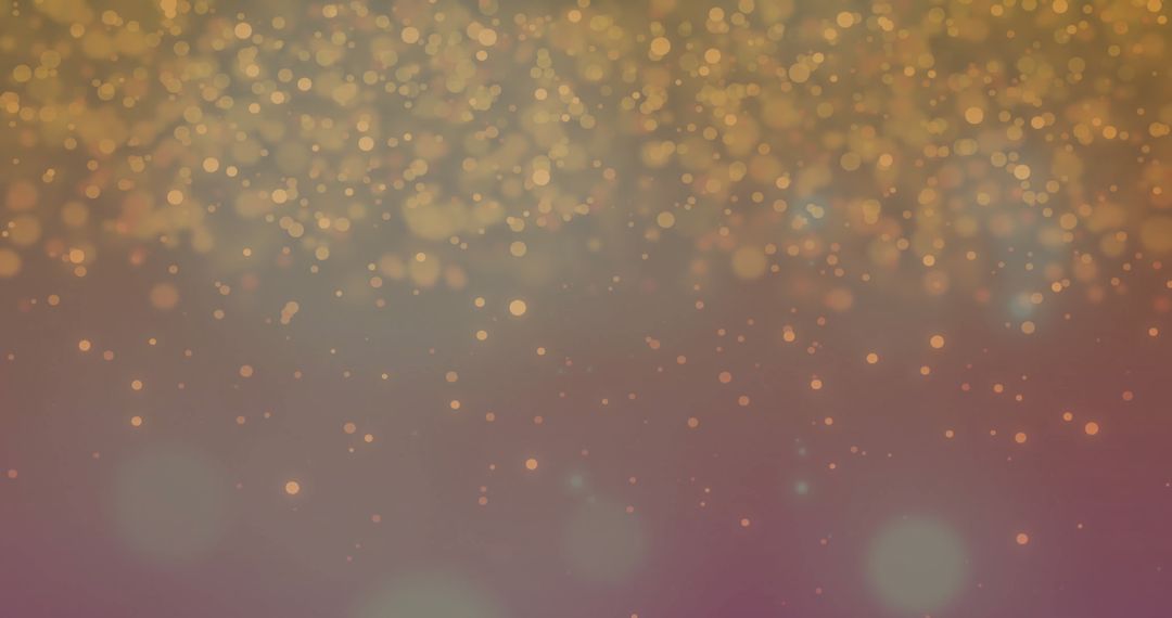 Falling Orange Particles with Glowing Bokeh Lights