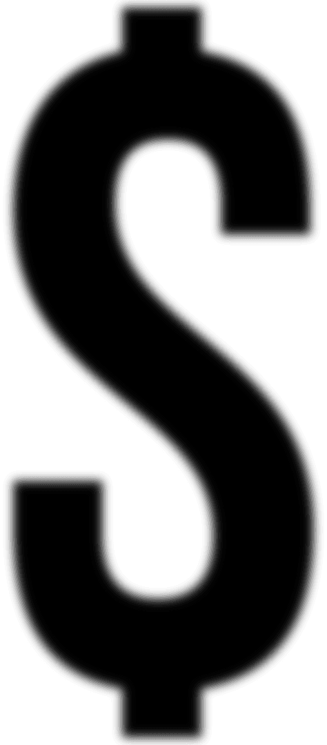 Transparent Vector Illustration of Dollar Sign