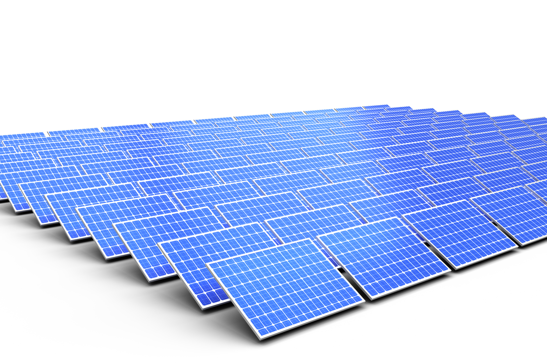 Row of Photovoltaic Panels on Transparent Background - Download Free Stock Images Pikwizard.com