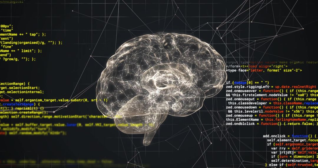 Conceptual Digital Brain Visualizing Data Processing and Technology