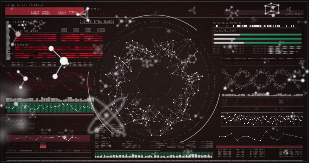 Data Connections and Network Interface with Circular Scanner - Free Images, Stock Photos and Pictures on Pikwizard.com