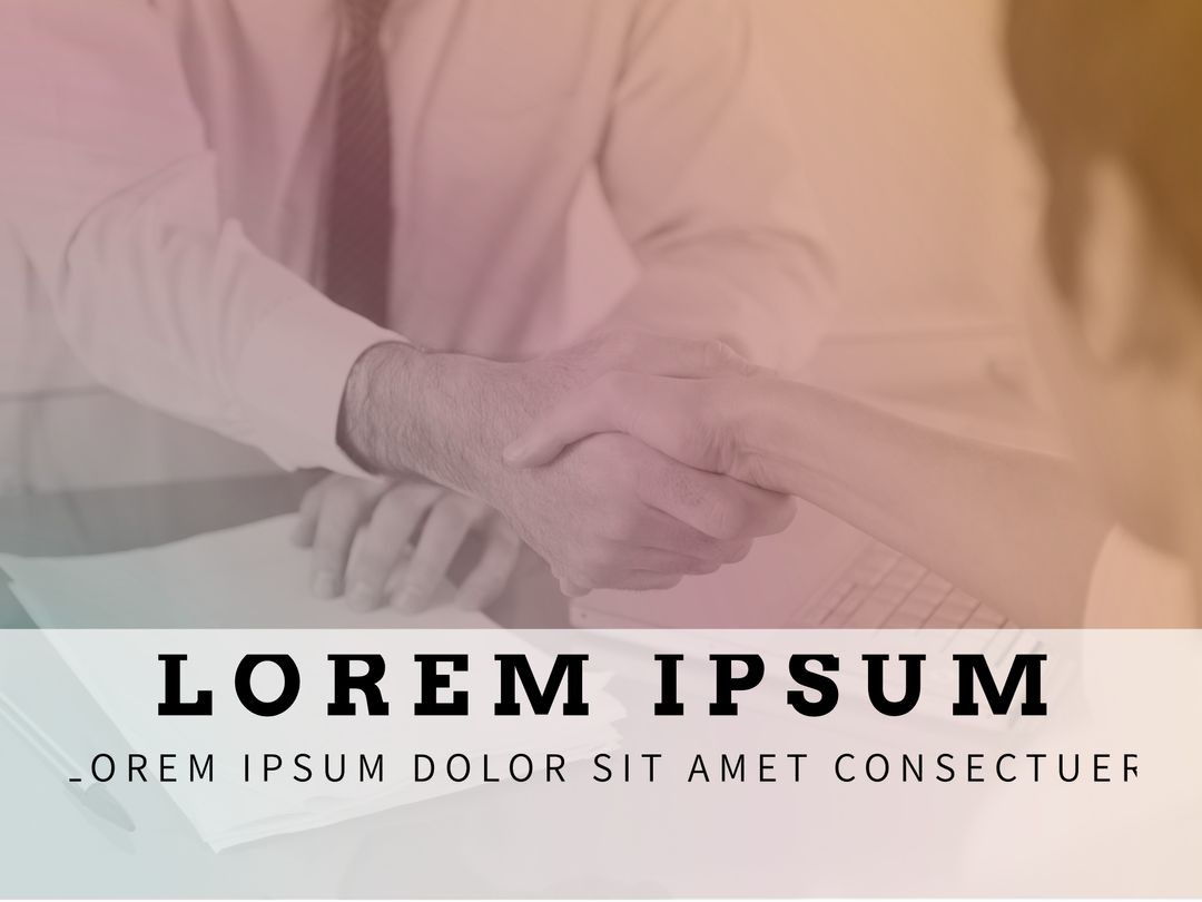 Business Handshake Signifying Partnership and Trust