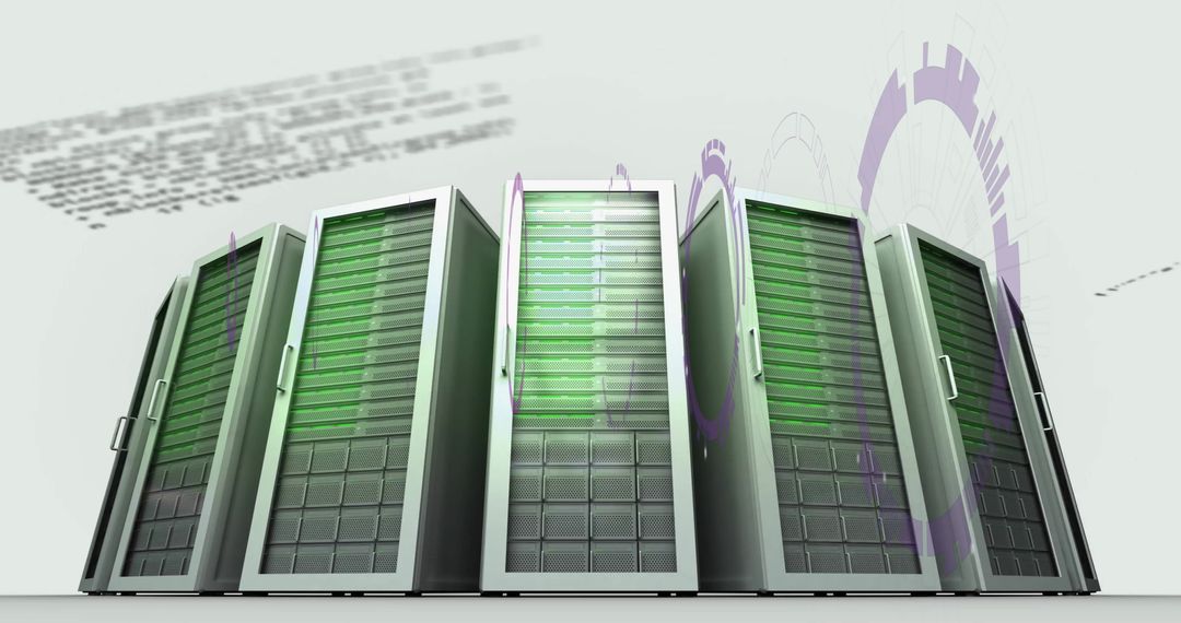 Global Tech Connection with Digital Server Arrays - Free Images, Stock Photos and Pictures on Pikwizard.com