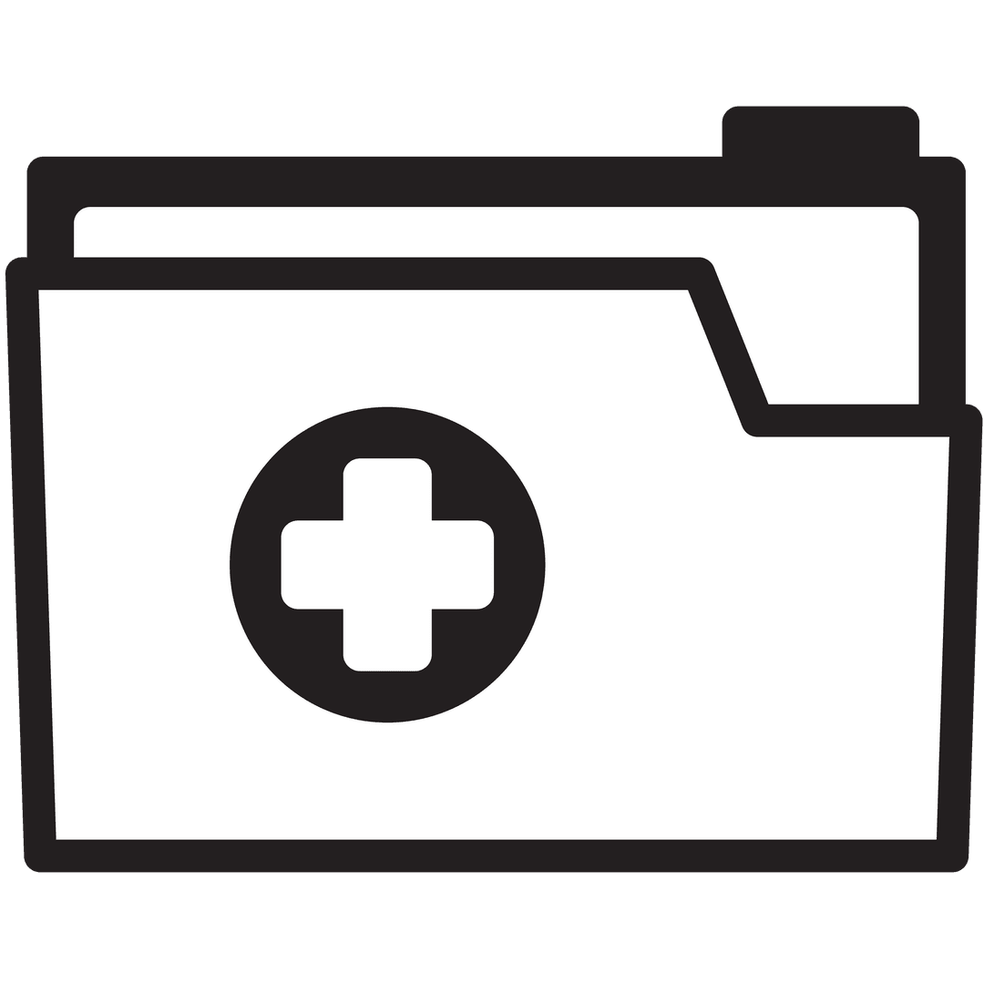 Medical Data Folder Icon Transparent Background