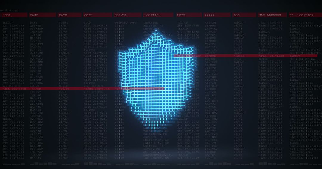 Digital Security Shield Protecting Data Privacy