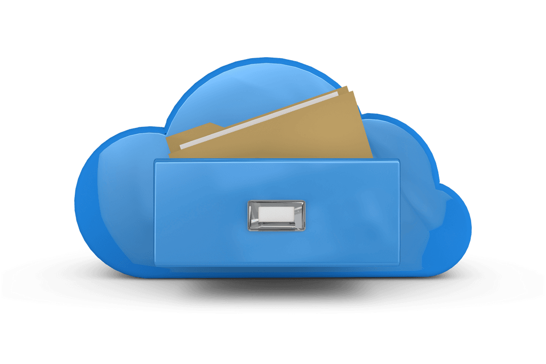 Cloud Storage and Data Security Vector Icon on Transparent Background - Download Free Stock Images Pikwizard.com