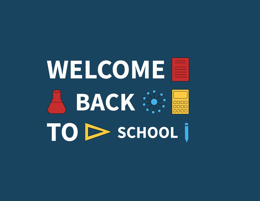 Vibrant School Icons for Back to School Promotions